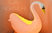 Cisne jardinera luz nocturna DIY
