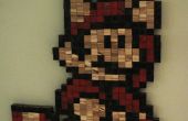 Manchada madera cubo Mario