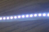 Tira de luz LED en caja de madera
