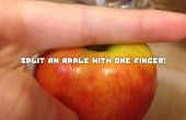 Dividir una manzana con un dedo! 