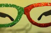 Cadera Navidad brillo gafas