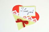 Corazón - tarjetas de regalo de última hora para el día de San Valentín - manualidades DIY de papel