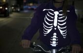DIY camiseta ciclismo reflexivo - esqueleto y demonio Japon