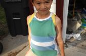 Color bloqueado costura: Camisa de niños reciclado