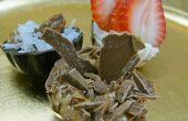 Decadente postre de trufa Chocolate conchas