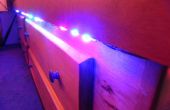 Soporte de LED de la cama y la noche bajo el resplandor