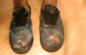 Galaxia de impresión zapatos