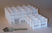 La miniatura edificio surge la tarjeta Kirigami Origamic Architecture plegable