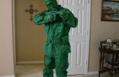Disfraces de Halloween hombre de ejército verde de juguete