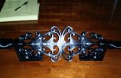 Impreso doble láser Ornamental hierro yarda decoración 3D