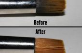 Cómo limpiar pintura pegado en la férula de un pincel (fineart)