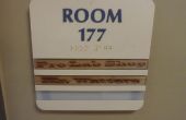 Etiquetas de grabado del laser para habitación número de placa