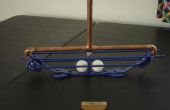 Llaves oxidadas + ping pong bolas = juguete centrífuga