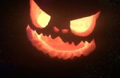 Calabaza de Halloween tallada mano Spooky
