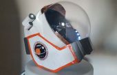 DIY casco rasguño construido Mark Watney el Marciano del espacio (un intento de hacer una réplica)