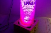 Brillante lámpara de cristal de la botella cubierta de fragmentos * 16 colores LED con el mando a distancia