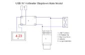 USB TTL 9V paso descendente voltímetro macho Multi módulo DIY Gadget