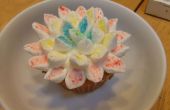 Cupcakes de flor de malvavisco paso a paso