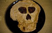 Día de los Muertos pastel salado de cráneo