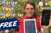 Cargar su teléfono gratis con el Panel Solar cargador de teléfono