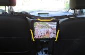 Diseño de tableta universal para el entretenimiento en el automóvil, asiento trasero