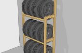 Barato y fácil de construir el estante de neumático