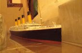 Modelo de Titanic de papel control remoto