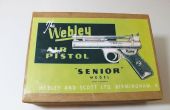 Vintage Webley Senior Stripdown de rifle de aire comprimido. 
