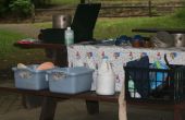 Limpiar comida camping