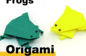 Cómo una rana de Origami