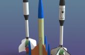 Impresión 3D vuelan cohetes modelo