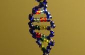 La doble hélice-modelo de ADN del grano de cristal V2.0