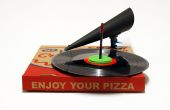 ¿Makedo Pizza caja gramófono