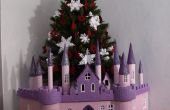 Castillo de princesa de árbol de Navidad - rompecabezas 3D