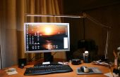 LED-escritorio / espacio de trabajo / teclado lámpara (terciarias de IKEA hack)