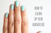 Cómo limpiar tu manicura
