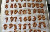 Galletas de masa de empanada números de Pi