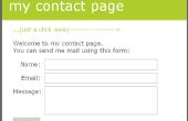 Simple PHP página personal contacto (web3.0!) 