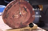 Hacer un reloj de un pedazo de un tronco