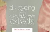 Extractos de seda teñido con tinte Natural