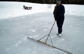 Hacer una pista de patinaje sobre hielo patio barato