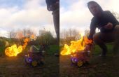 Robot lanzador de la llama