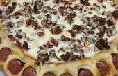 Hot Pizza de enlace corteza Meatlover