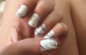 DIY uñas de mármol