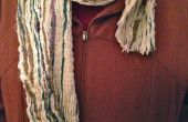Cosido hilo multicolor bufanda de invierno