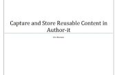 Capturar y almacenar contenido Reutilizable en autor-it
