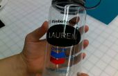 Botella de agua adhesivos etiquetas