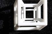 3D 4-dimensional Hypercube de Tesseract modelo un TJT3/6