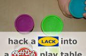 Hackear una falta en una mesa de juego de Play-Doh con almacenamiento adicional