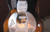 Guitarra del resonador convertido de viejo guitarra acústica